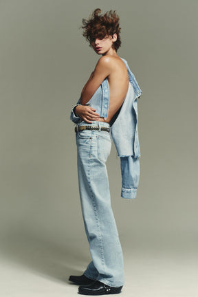 Jeans mit weitem Bein