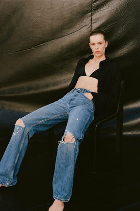 WIDE-LEG MID-WAIST JEANS