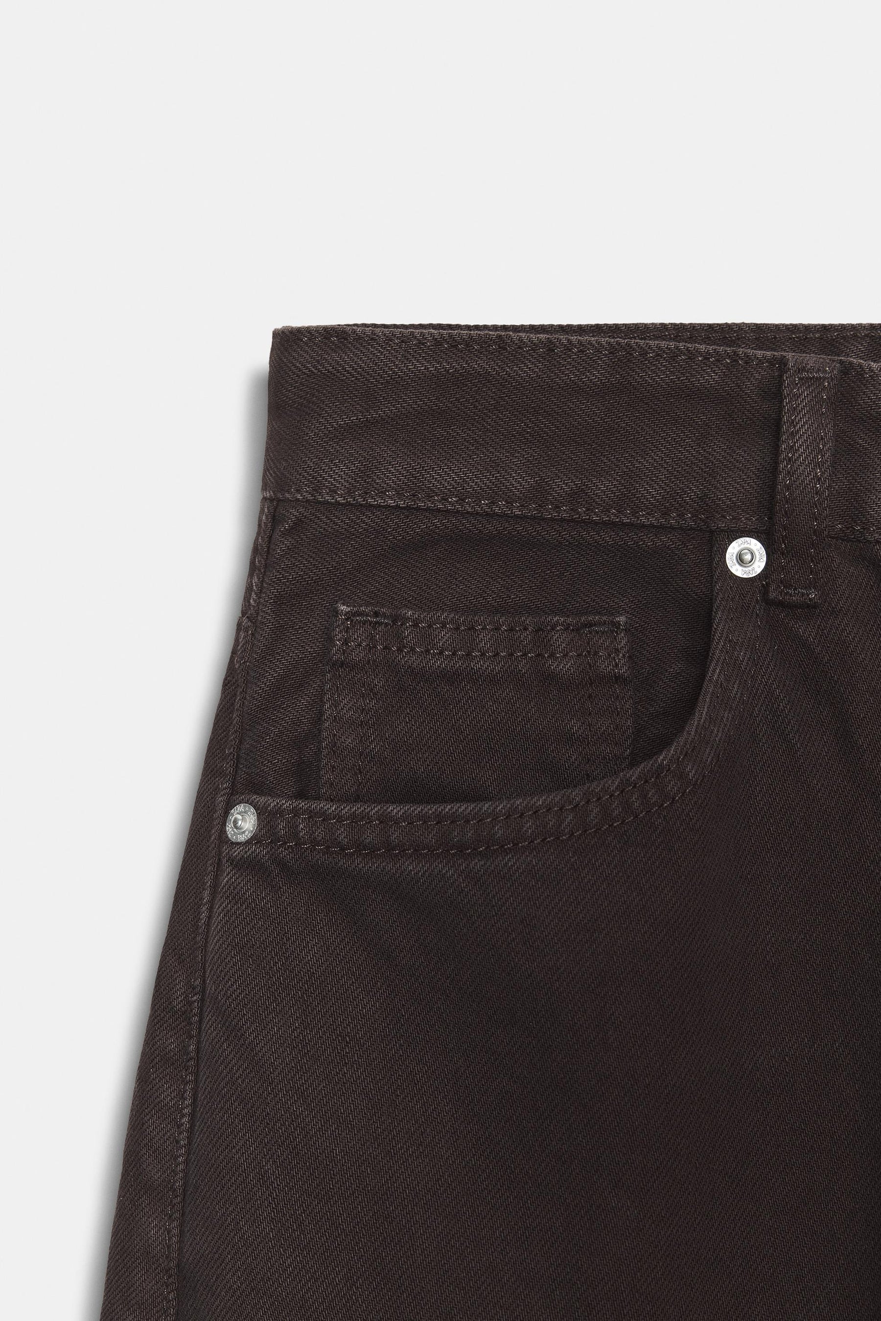 High-Waist-Jeans mit weitem Bein