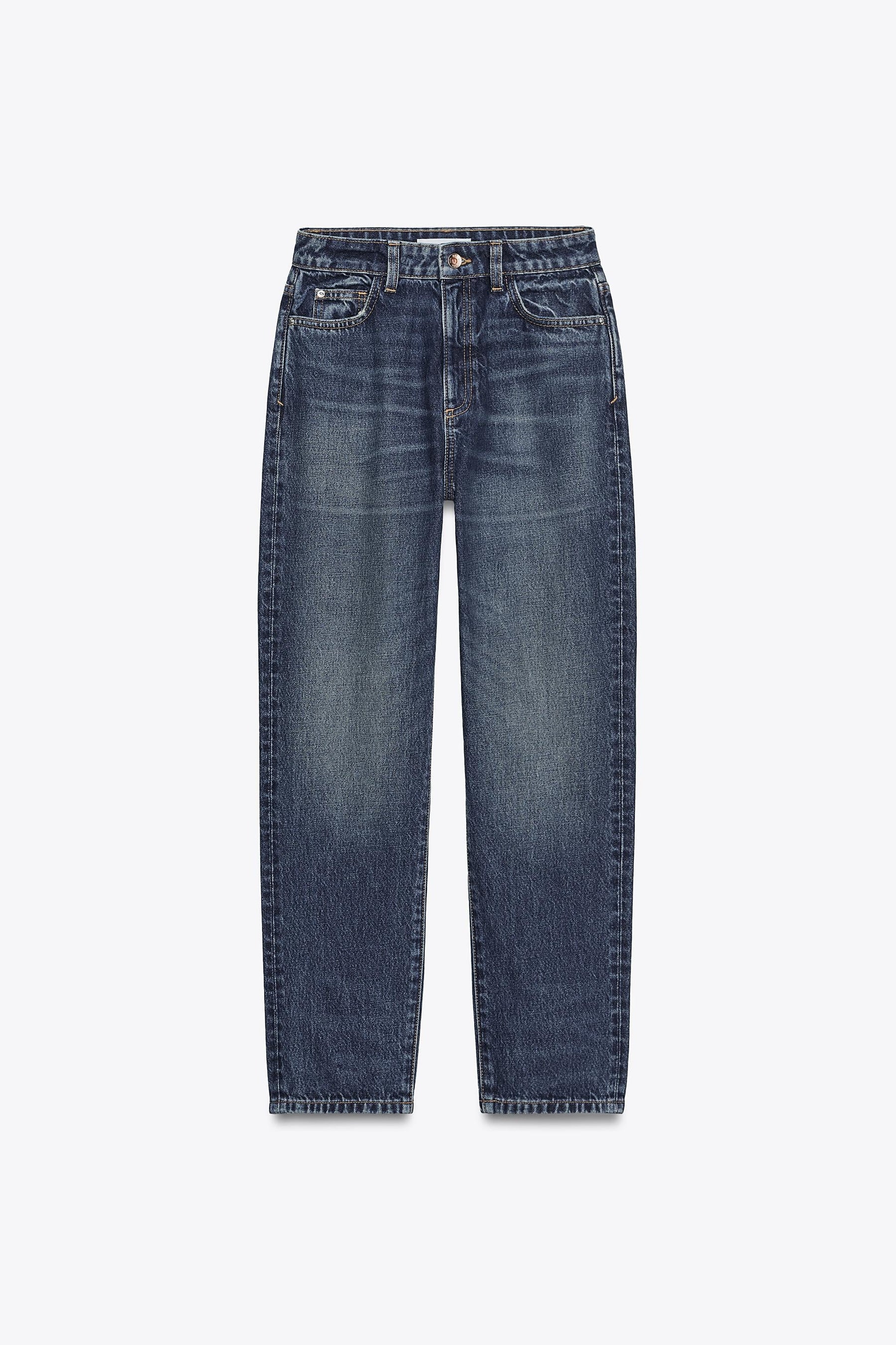 Mom-Jeans mit hohem Bund