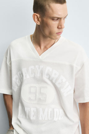 T-SHIRT WITH CONTRAST SLOGANS - Image 5