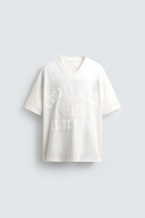 T-SHIRT WITH CONTRAST SLOGANS - Image 7