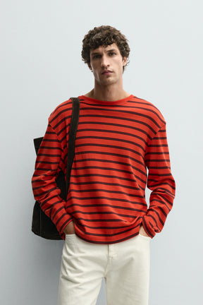 CONTRAST STRIPED T-SHIRT - Image 2
