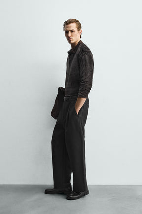 WASHED TEXTURED POLO SHIRT - Image 4