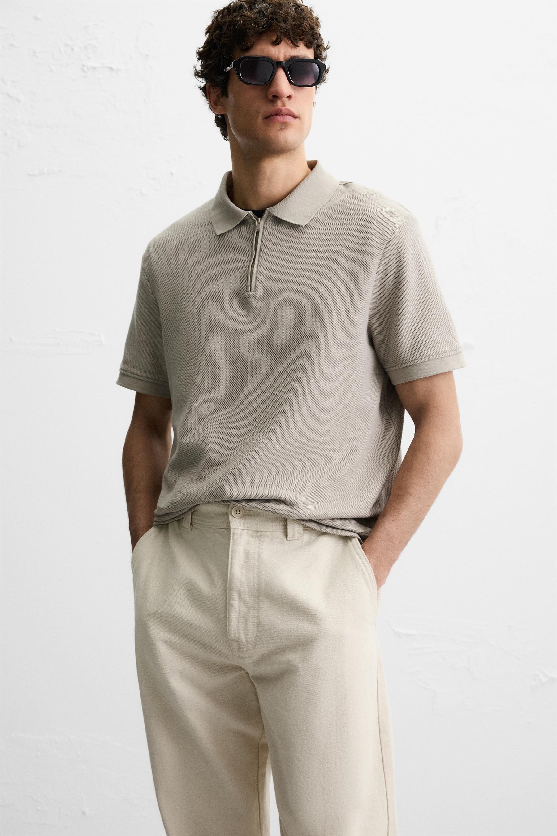QUARTER-ZIP POLO SHIRT - Image 4