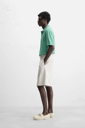 WASHED PIQUÉ POLO SHIRT - Image 4