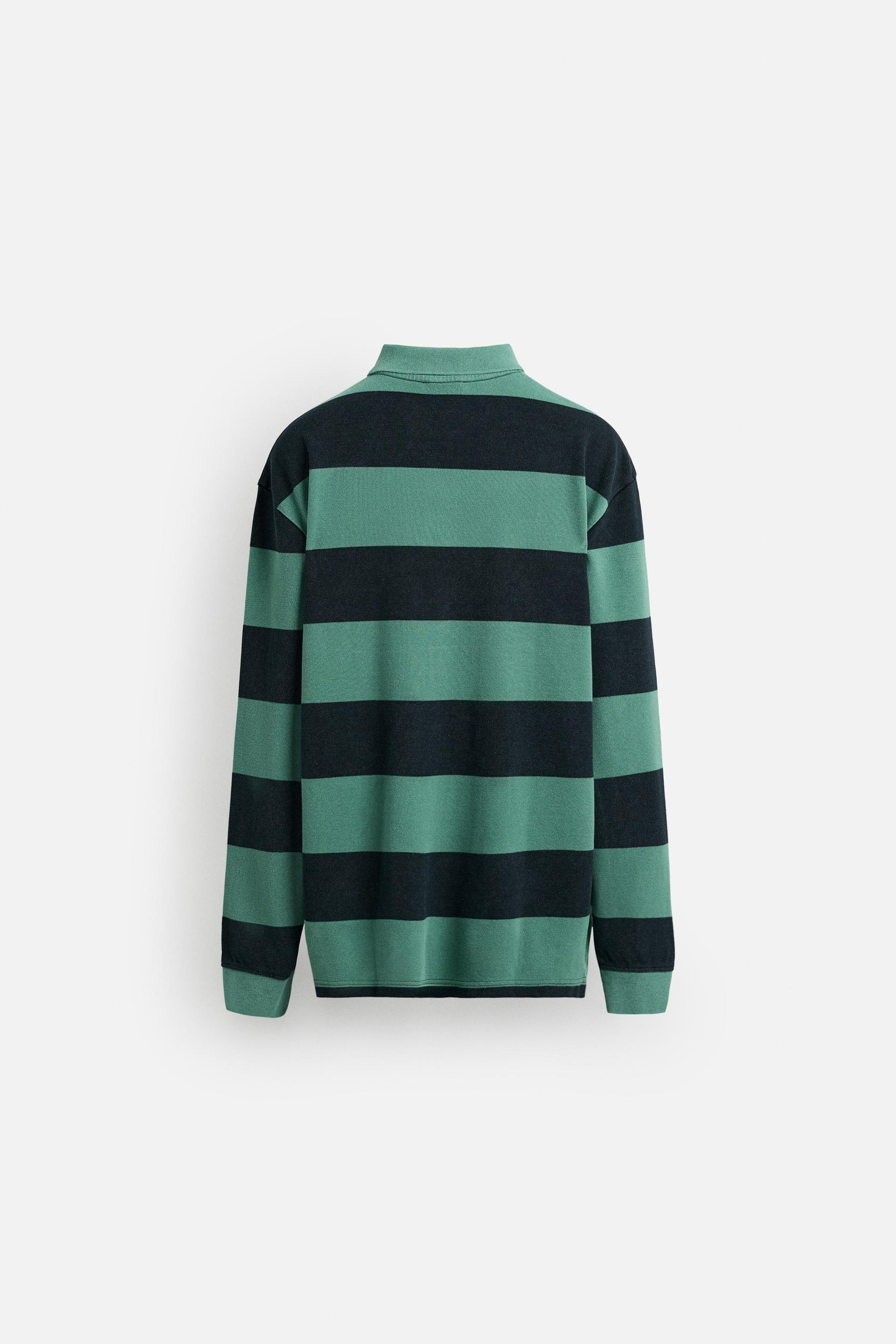 STRIPED WASHED POLO SHIRT - Image 7