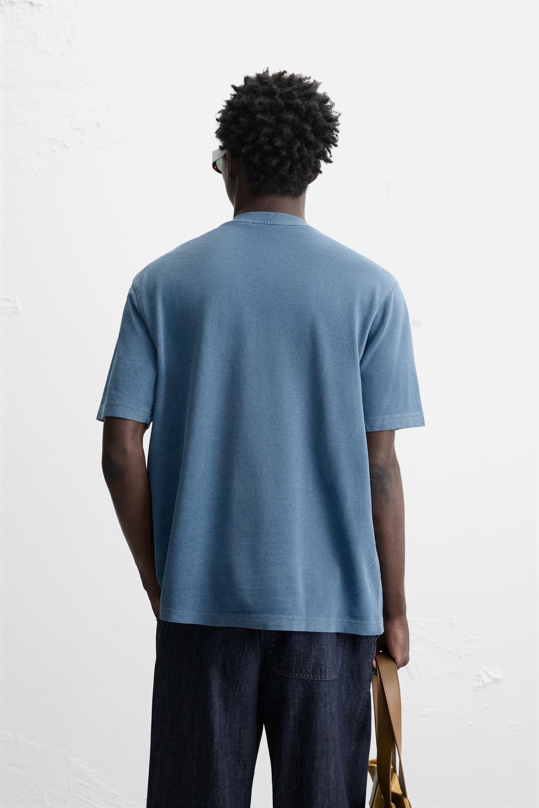 EMBROIDERED PIQUÉ T-SHIRT - Image 3