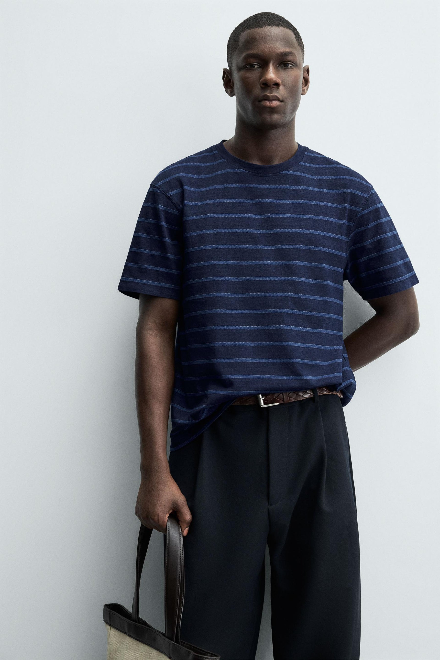 JACQUARD STRIPED T-SHIRT - Image 6