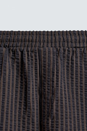 SEERSUCKER STRIPE COMFORT BERMUDA SHORTS - Image 9