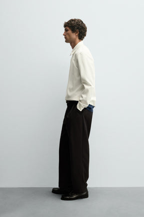 INTERLOCK POLO SWEATSHIRT WITH ZIP - Image 4