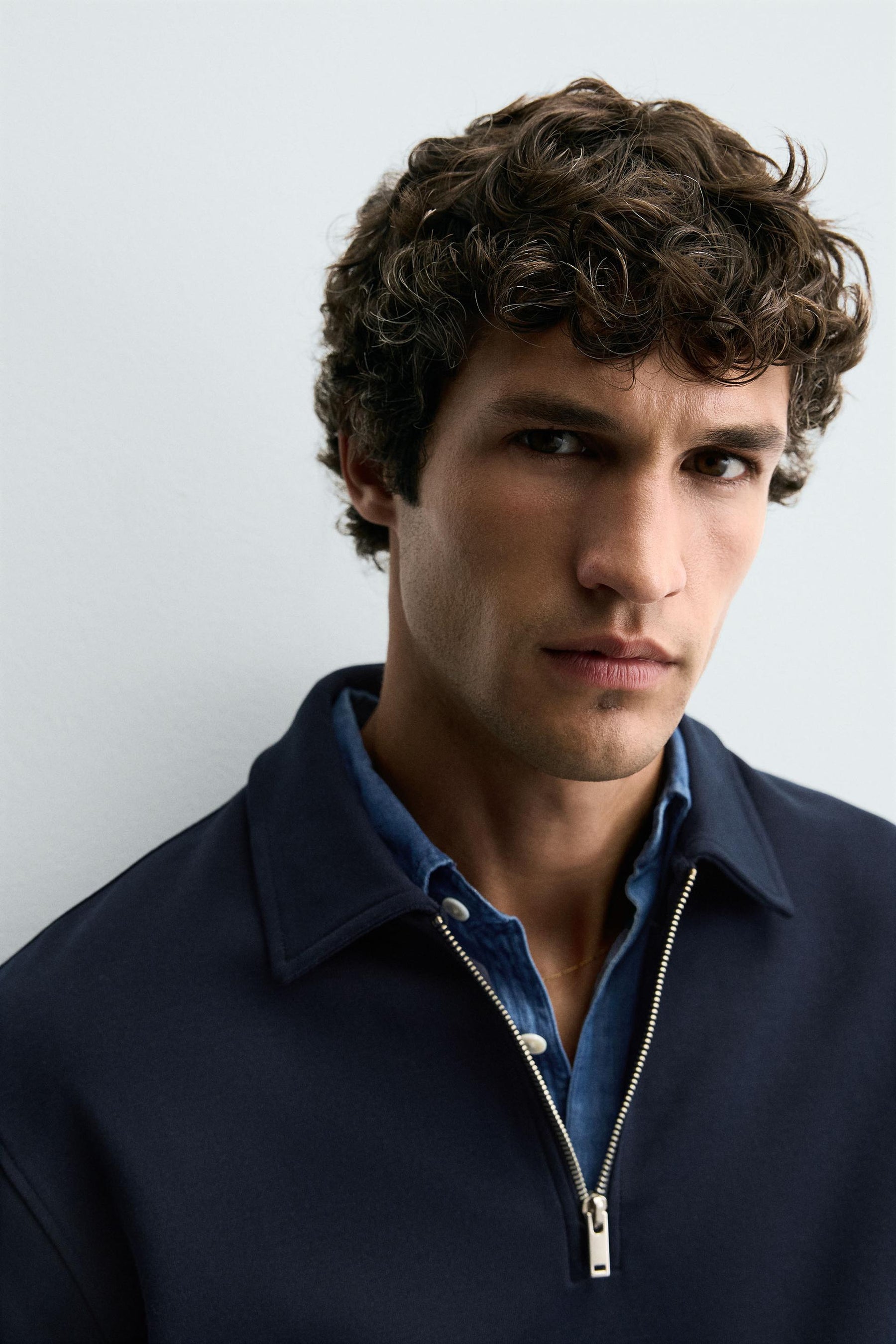 INTERLOCK POLO SWEATSHIRT WITH ZIP - Image 5