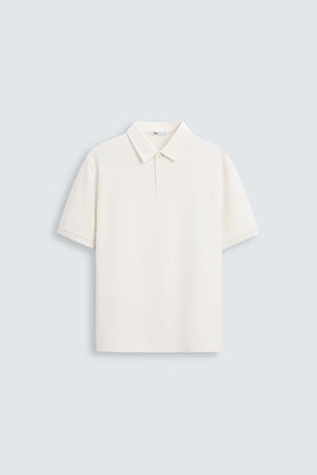 Polohemd aus strukturiertem Strick