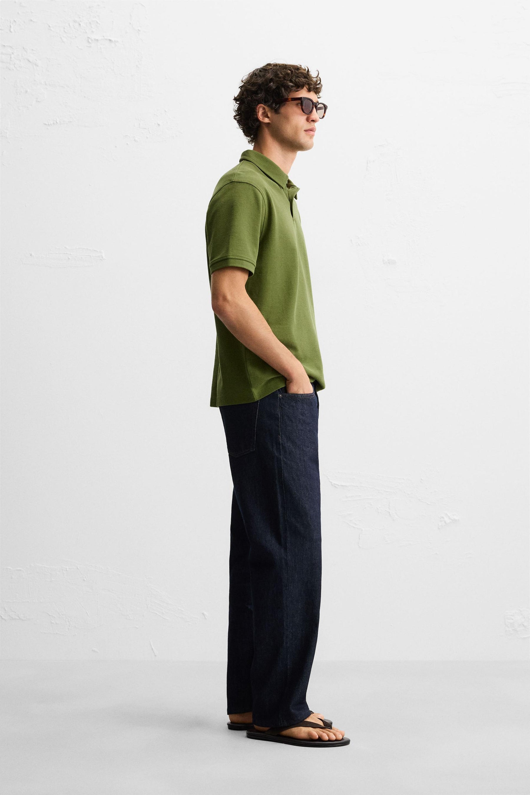 Textured Knit Polo
