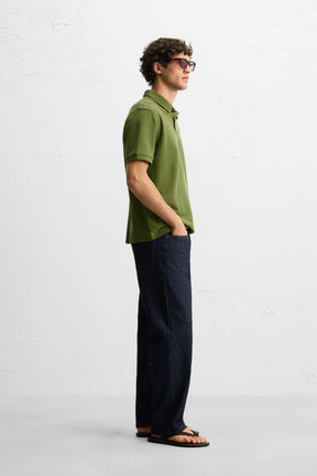 Textured Knit Polo