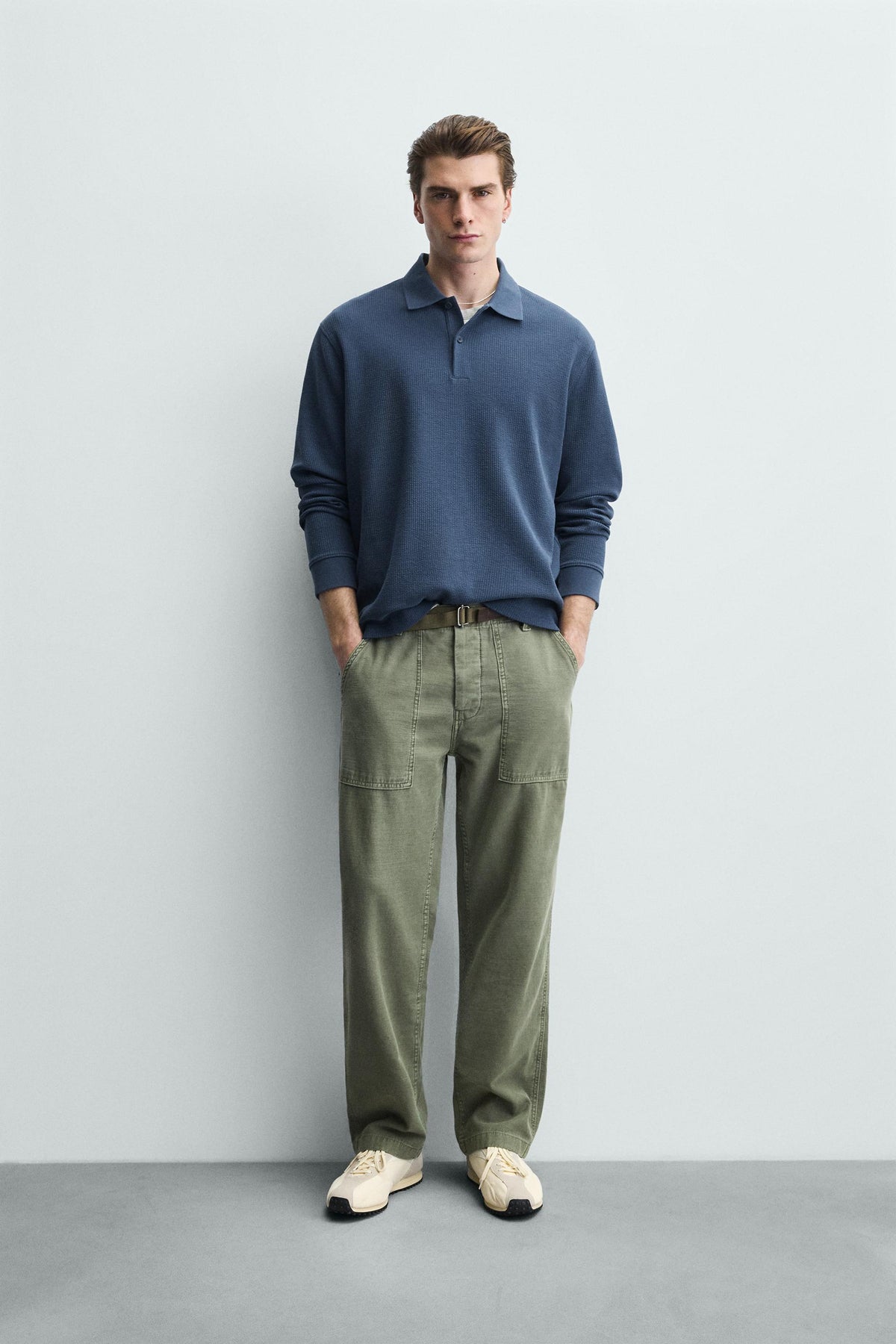 Polohemd mit Streifenmuster