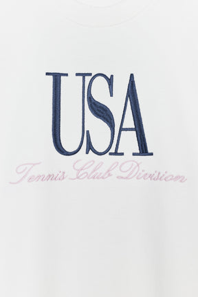 Cotton Slogan Sweatshirt