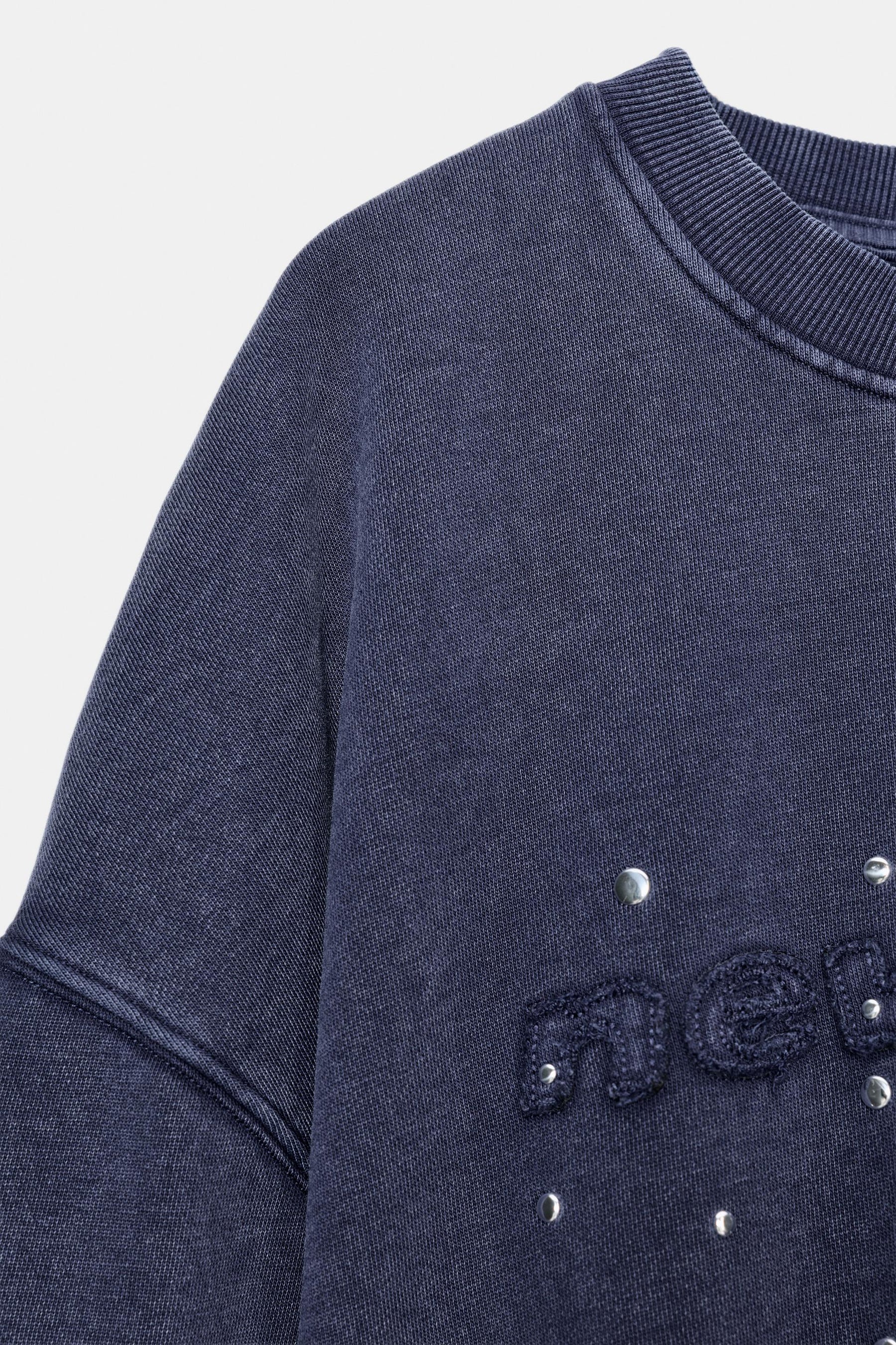 Studded Faded Sweatshirt
