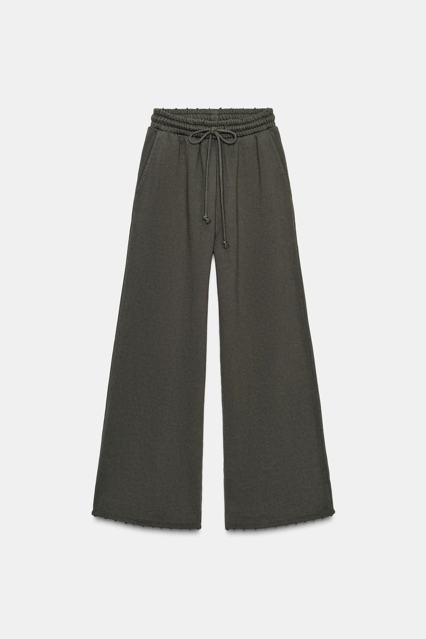 WASHED STUDDED TROUSERS