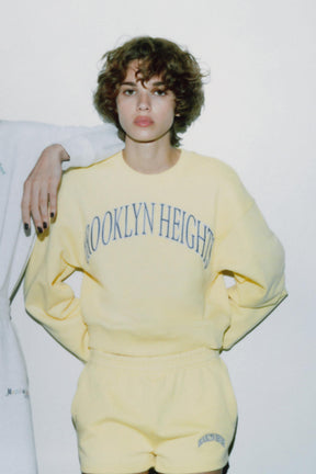 EMBROIDERED PLUSH SWEATSHIRT