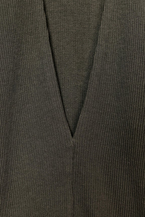 Rib V-Neck Top