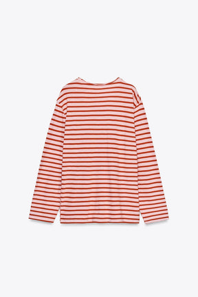 STRIPED COTTON T-SHIRT