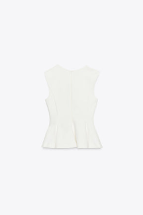 Sleeveless Peplum Top