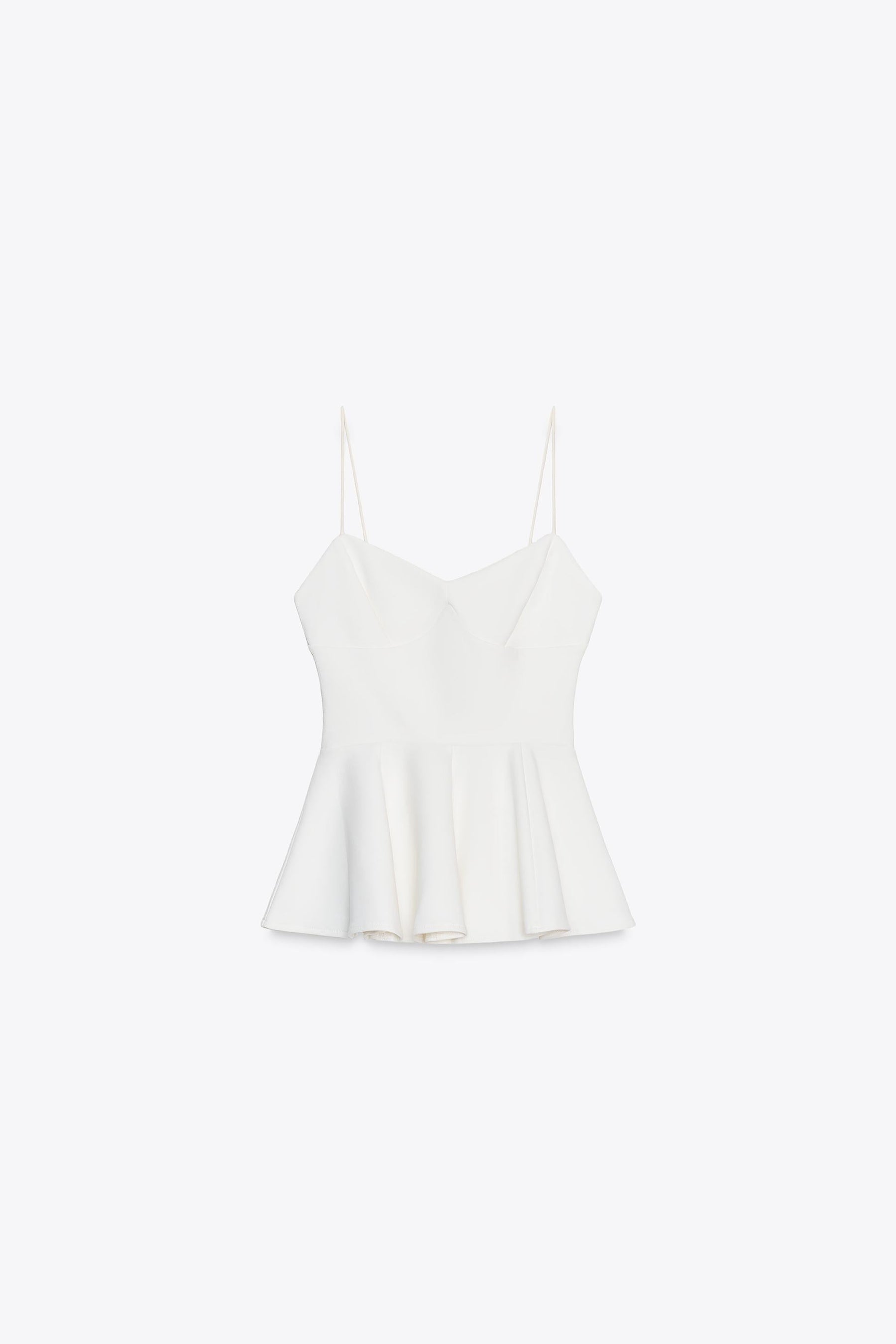 Strappy Peplum Top
