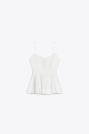 Strappy Peplum Top