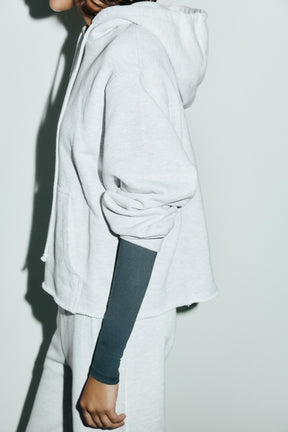 FLEECE STRAIGHT-LEG TROUSERS