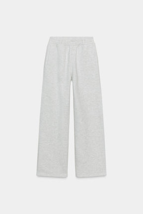 FLEECE STRAIGHT-LEG TROUSERS