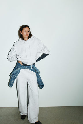 FLEECE STRAIGHT-LEG TROUSERS