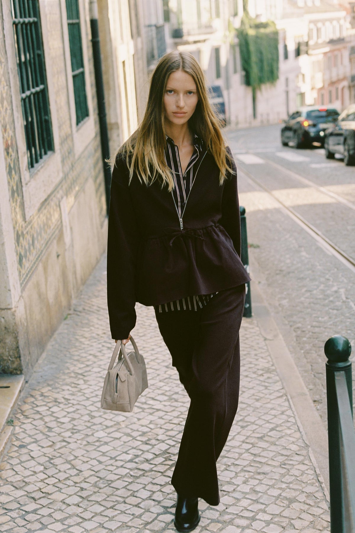 CONTRAST TROUSERS