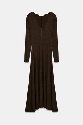 V-NECK DRESS