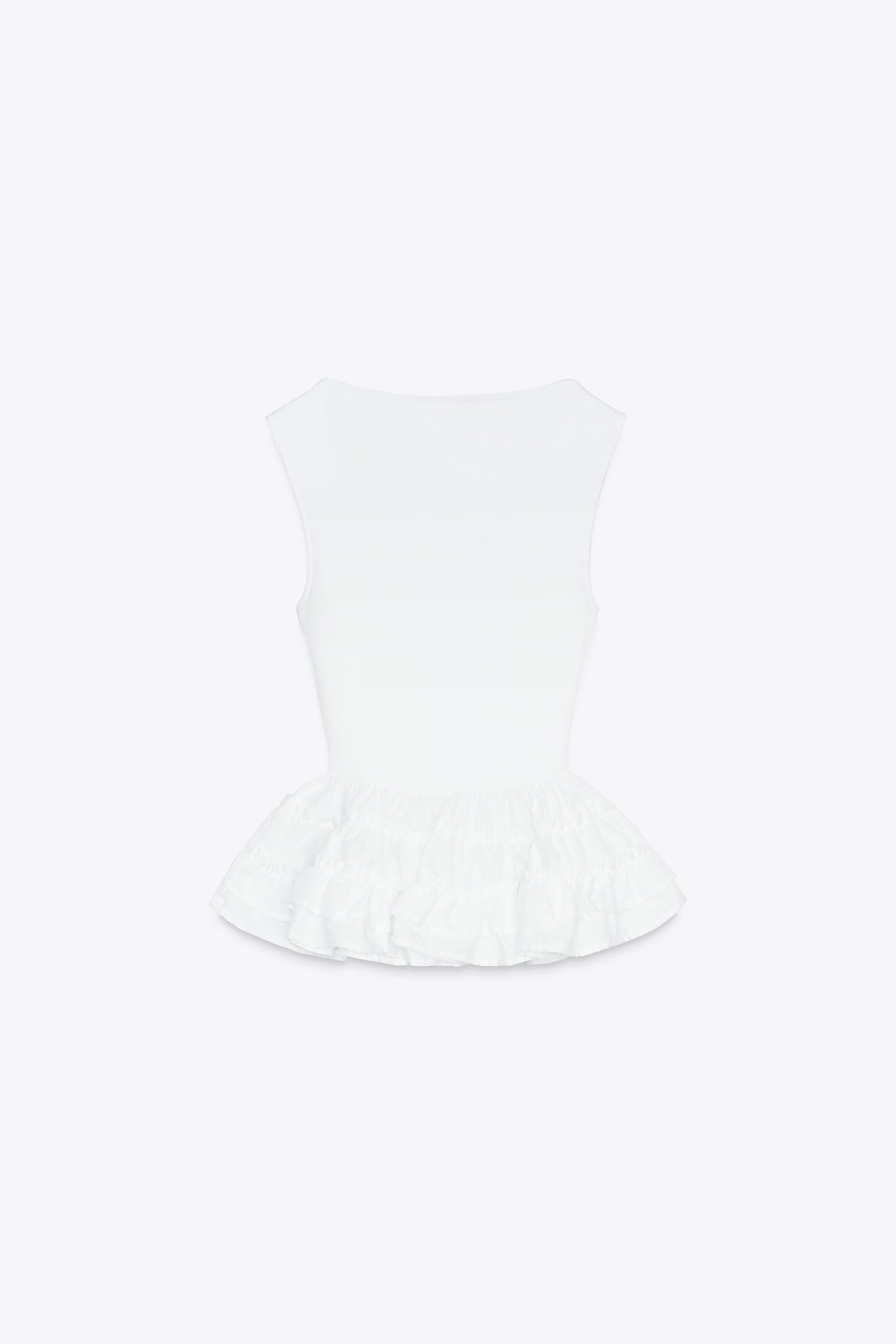 Peplum-Top mit Trägern