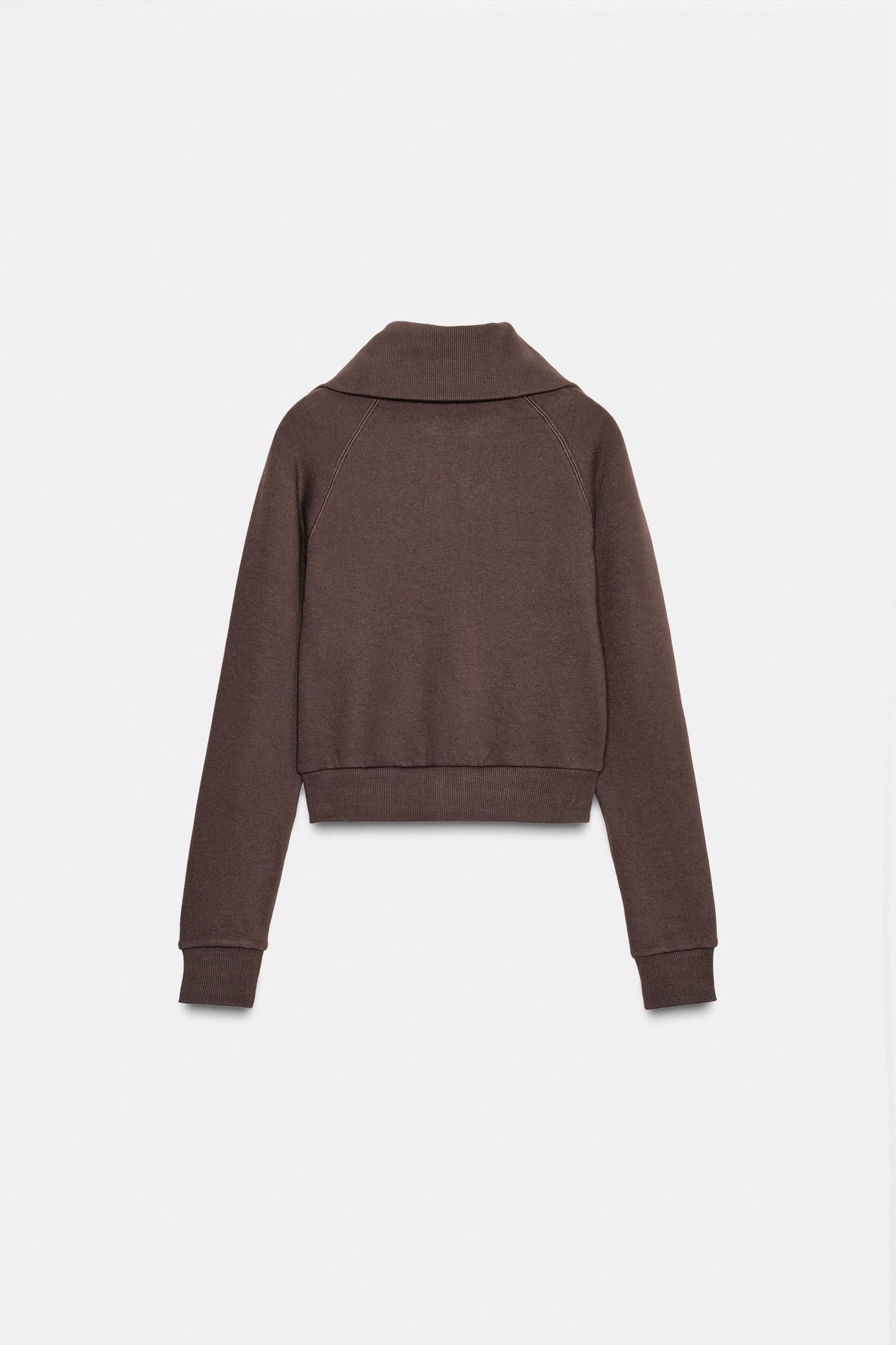 Plüschjacke mit Reißverschluss