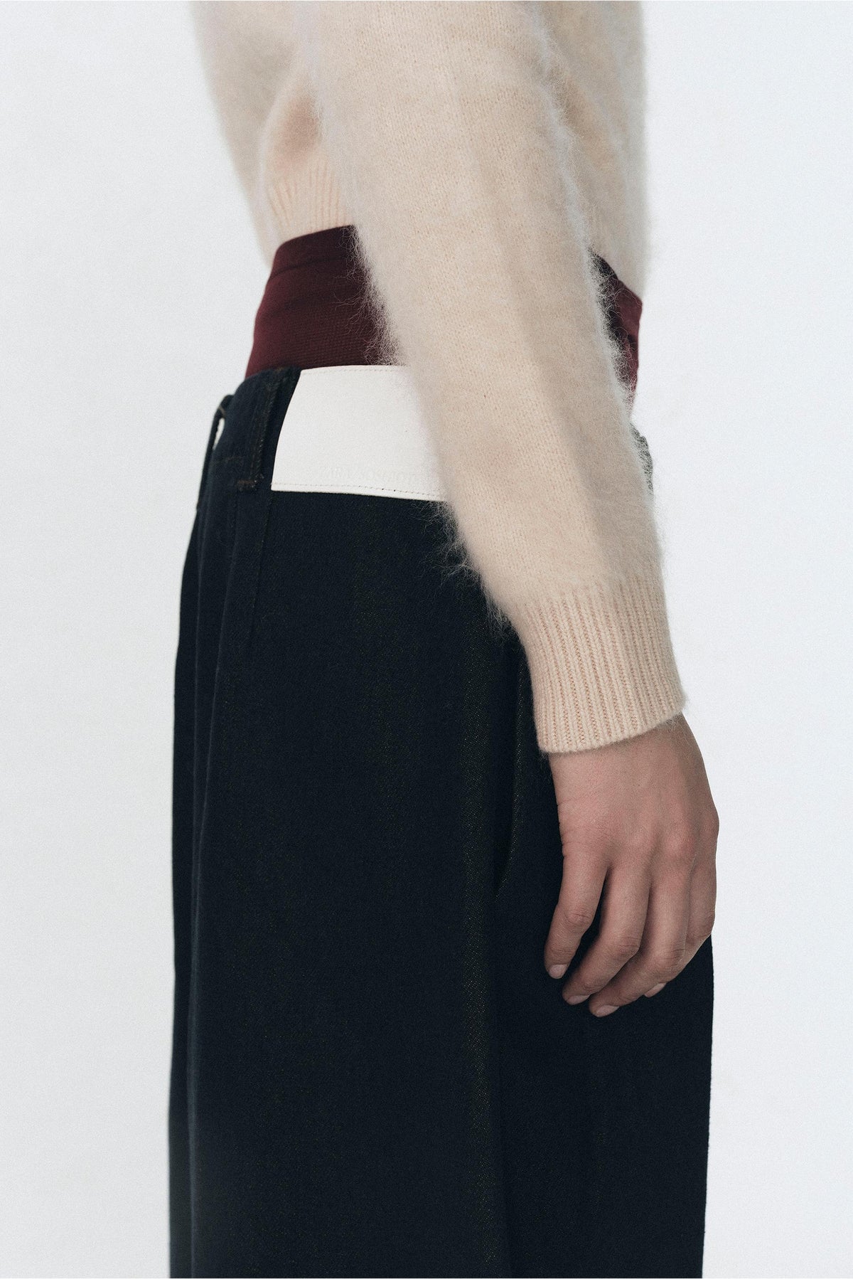 Wolljacke mit Polokragen