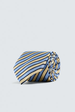 100% SILK STRIPED TIE - Image 3