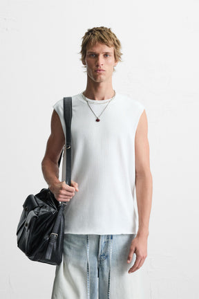 IRREGULAR KNIT TANK TOP - Image 2