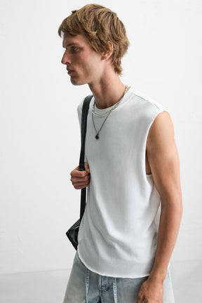 IRREGULAR KNIT TANK TOP - Image 5