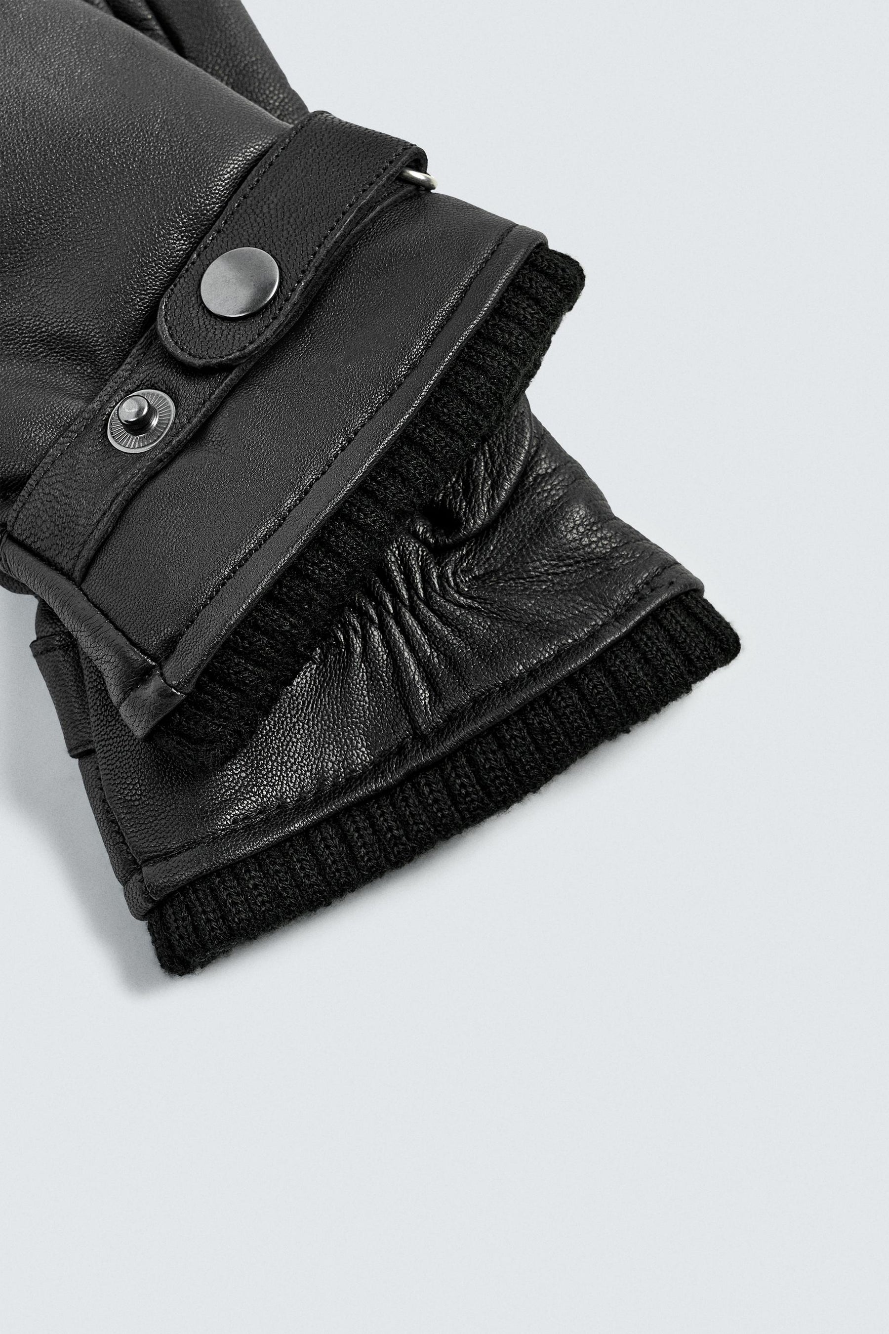 ADJUSTABLE LEATHER GLOVES - Image 3