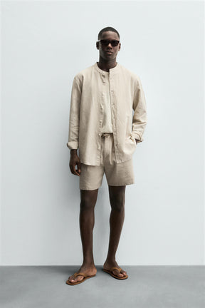 BERMUDA SHORTS LINEN BLEND - Image 1