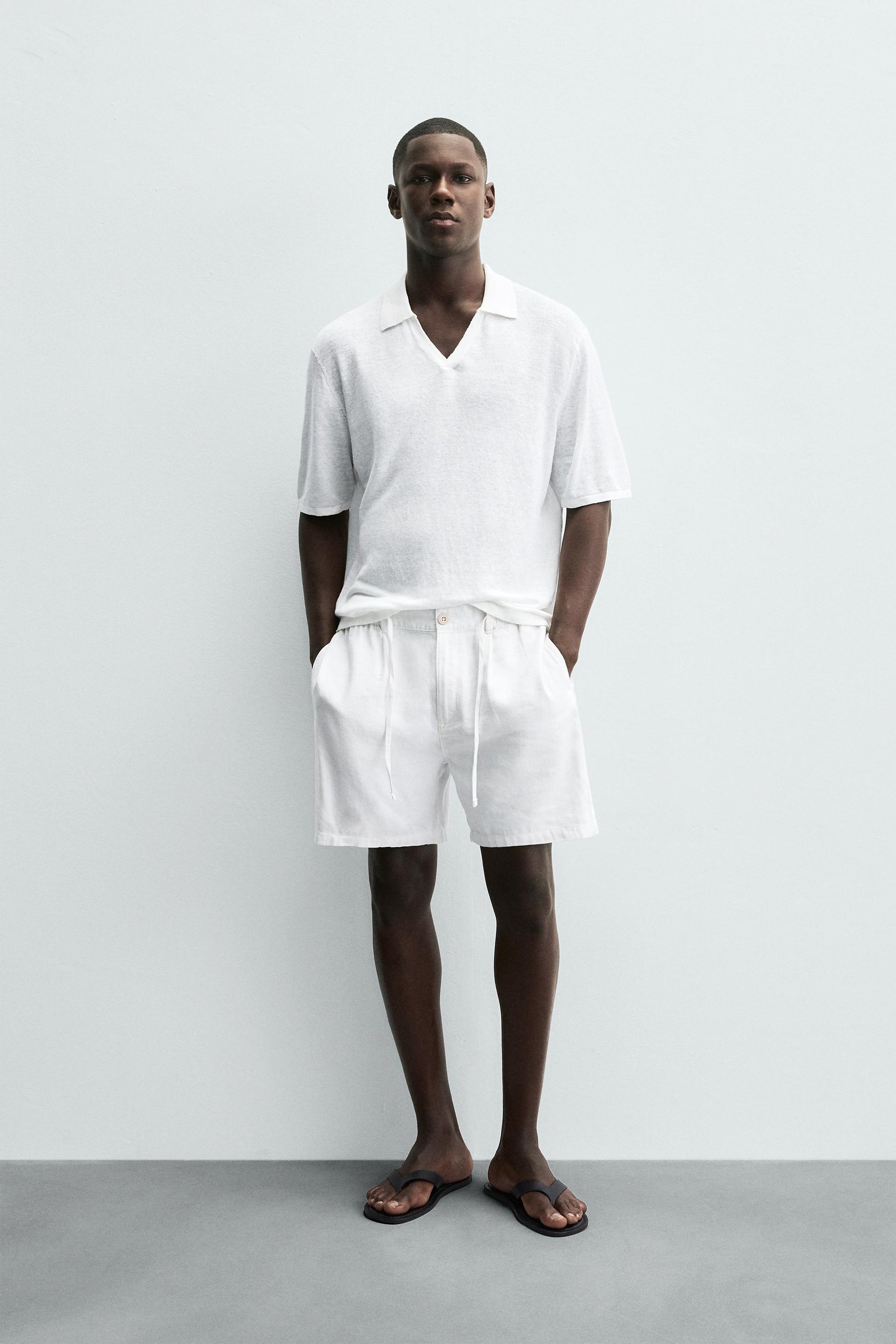 BERMUDA SHORTS LINEN BLEND - Image 1