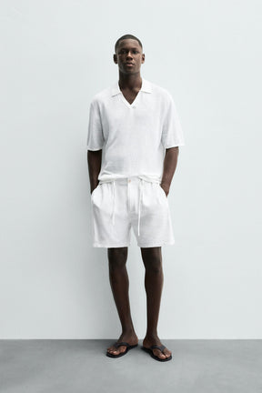 BERMUDA SHORTS LINEN BLEND - Image 1