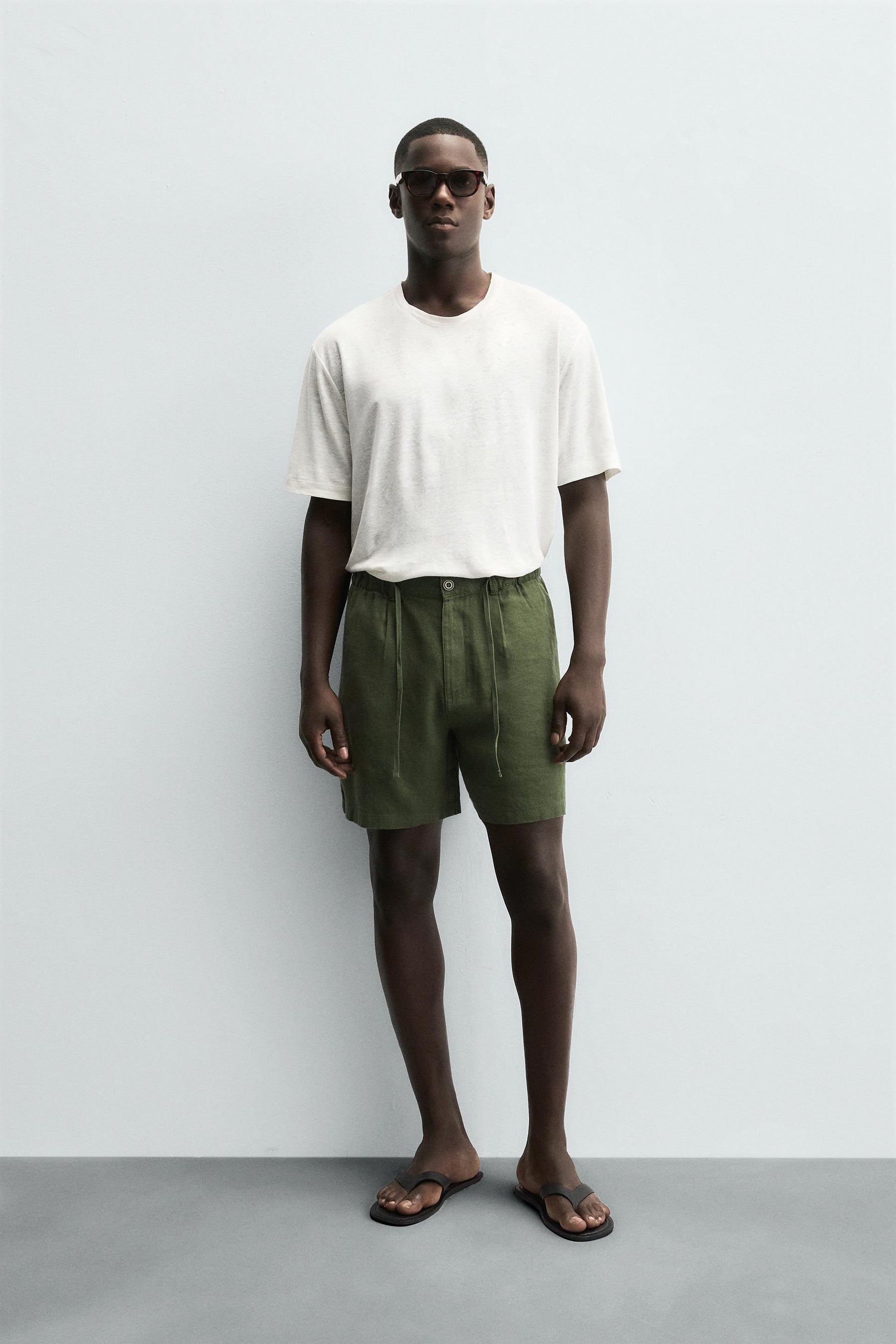 BERMUDA SHORTS LINEN BLEND - Image 1