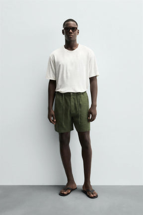 BERMUDA SHORTS LINEN BLEND - Image 1