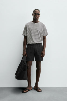 BERMUDA SHORTS LINEN BLEND - Image 1