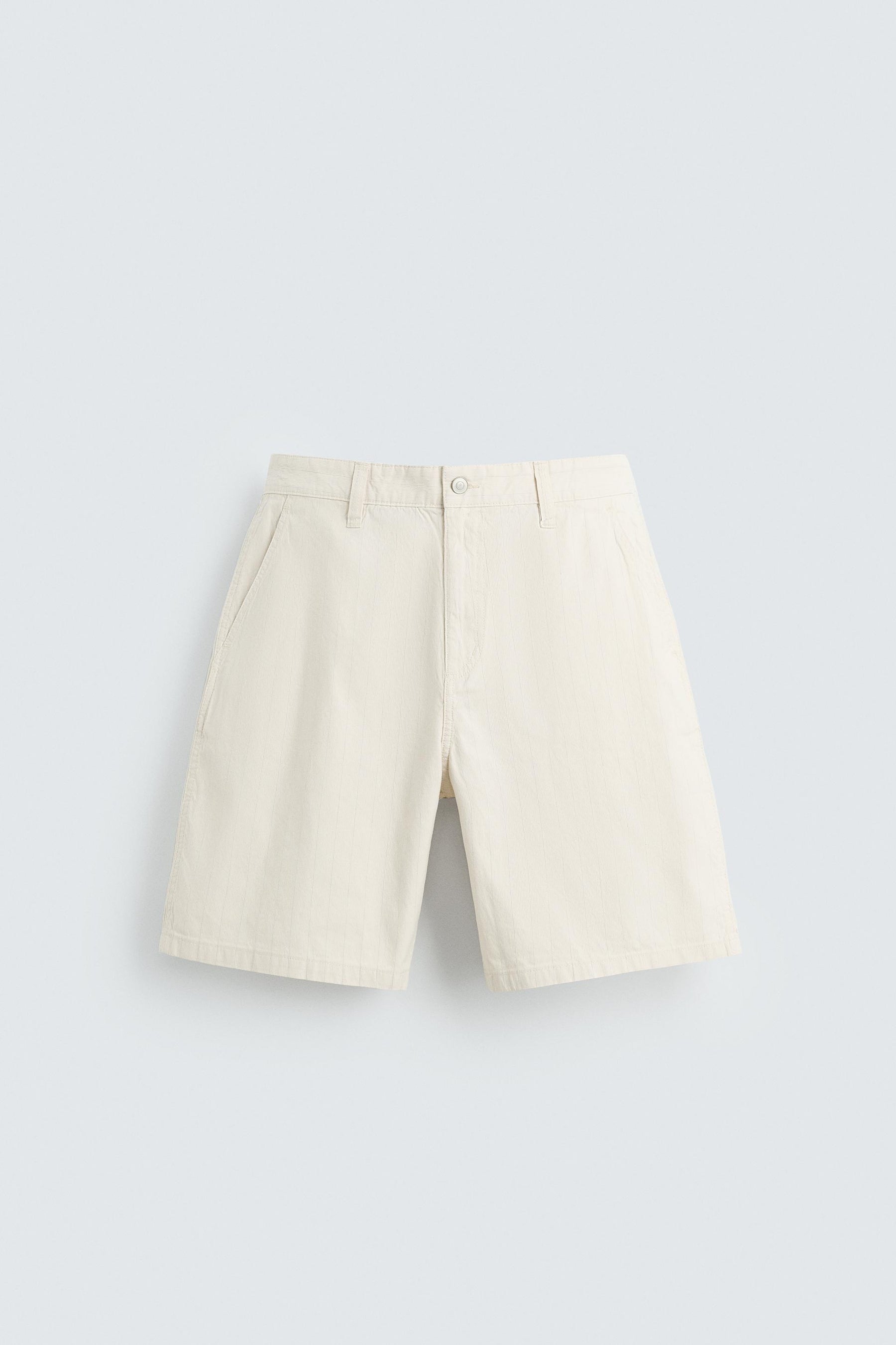 STRIPED REGULAR FIT BERMUDA SHORTS - Image 6