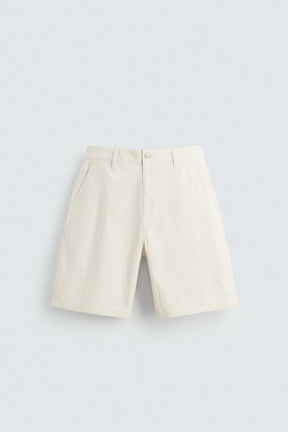 STRIPED REGULAR FIT BERMUDA SHORTS - Image 6