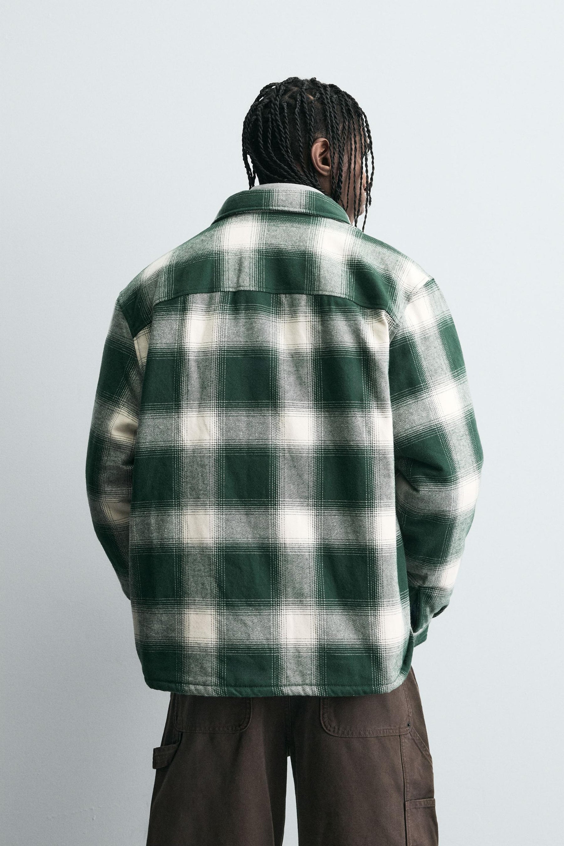 QUILTED CHECK OVERSHIRT - Image 3